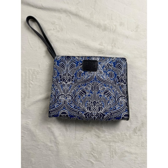 Liberty London Handbags - Liberty London for British Airways First Class Blue Damask Wristlet Pouch Bag‎